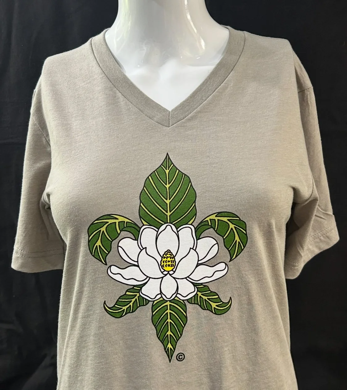 Fleur De Magnolia V-Neck Tee