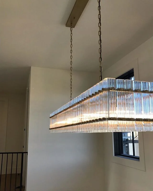 How could we not be obsessed with this 72&rdquo; chandelier just installed in Magnolia!?