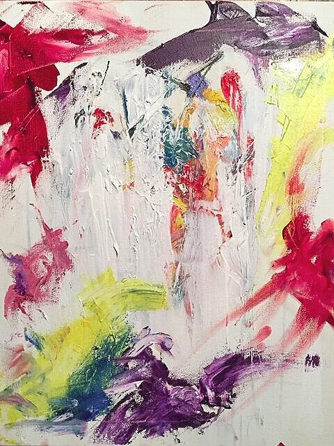 Waiting For Spring (Triptych/Panel 2). 2019. Oil and gesso on canvas (16” x 20”).