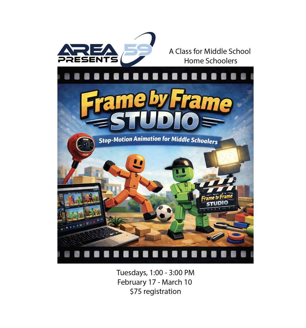 Frame by Frame Studio: Stop Motion Animation for Middle Schoolers