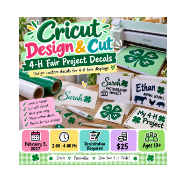 Cricut Design & Cut: 4-H Fair Project Decals