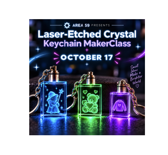 Laser-Etched Crystal Keychain MakerClass (10/17)