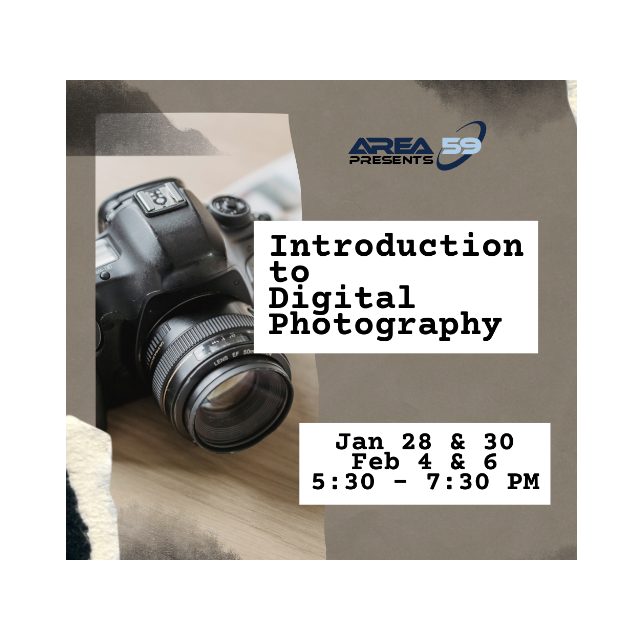 Intro to Photography & Photoshop MakerClass (Beginning Jan. 28)