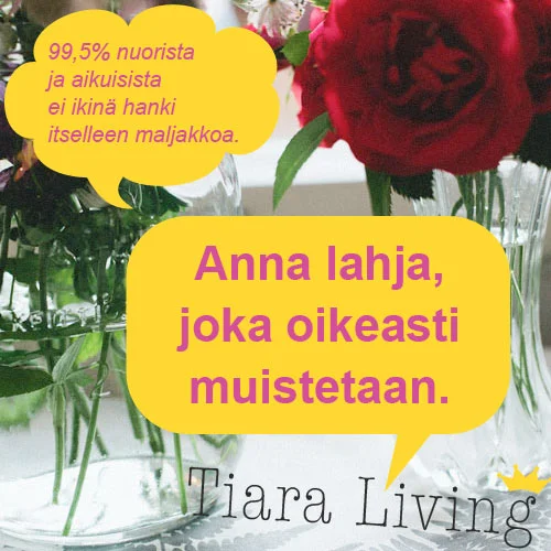 Luota kliseisiin - ylioppilaalle lahjaksi maljakko