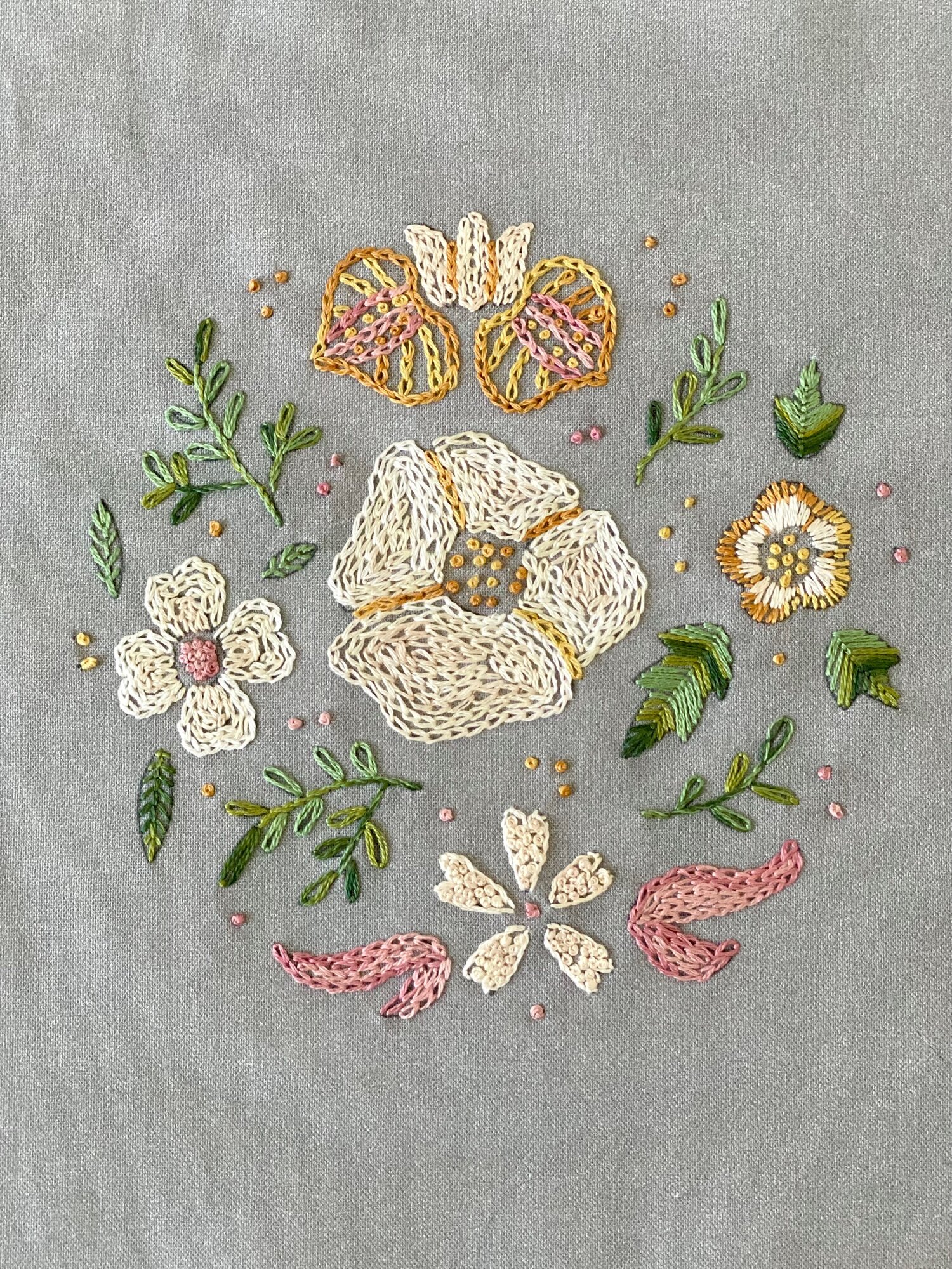 White Flowers Embroidery Kit – TaylorMade NW