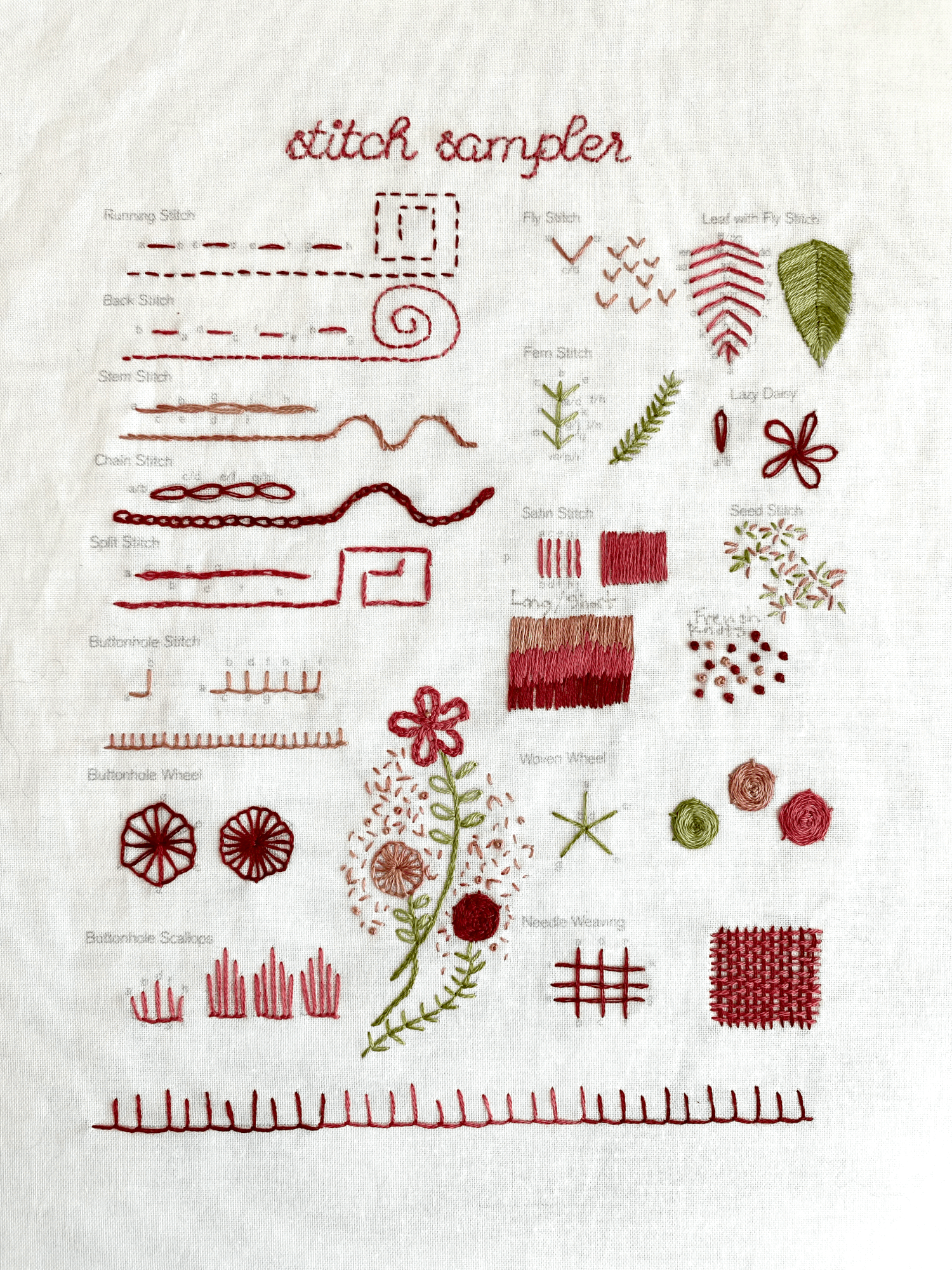 Spiral Sampler Beginner Embroidery Kit