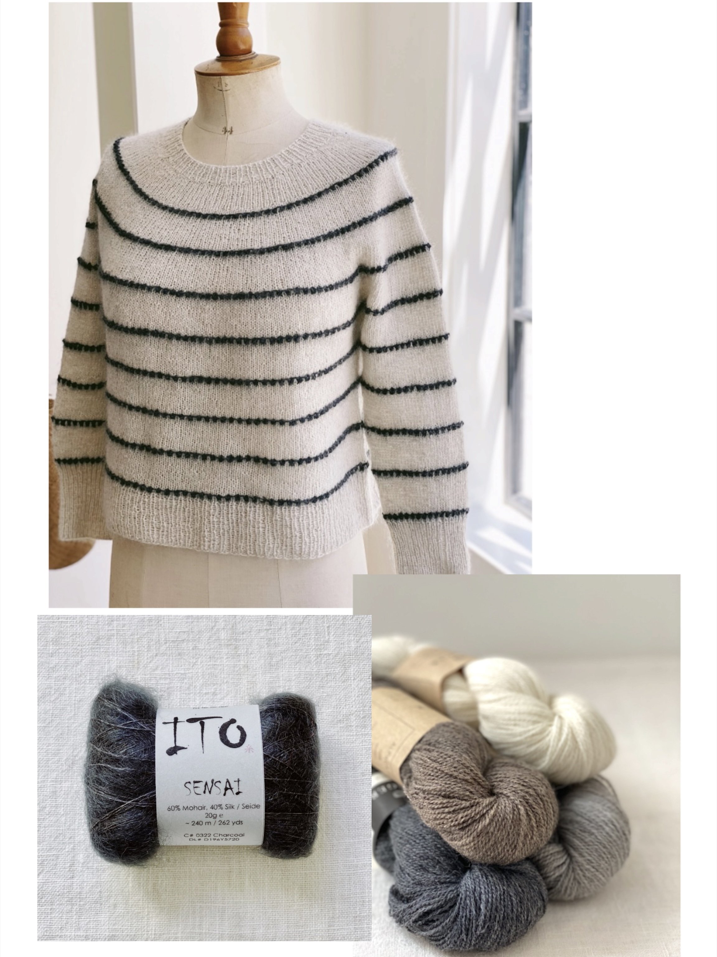 Halcyon Lace sweater pattern by Julia Piro