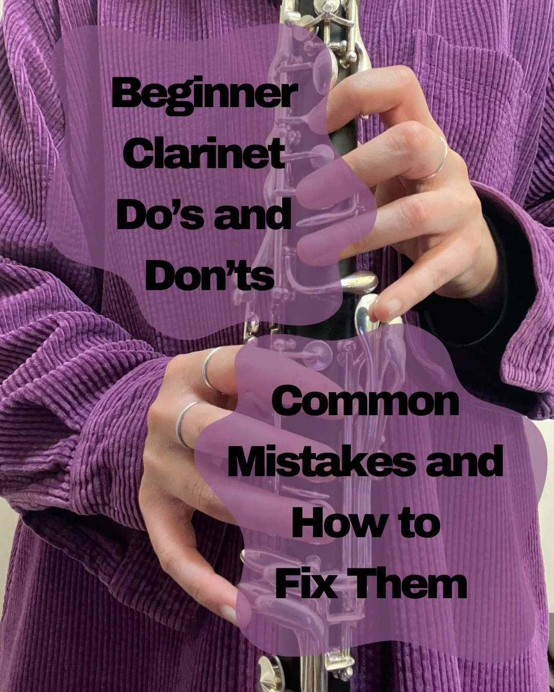 Beginner clarinet do&rsquo;s and don&rsquo;ts! Here are some common mistakes that beginners make when learning clarinet and how you can fix them. 

As always, the mirror is your best friend when you are first starting out 🤓

#clarinet #nycmusiclesso