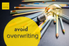 Avoid Overwriting — Good Story Company