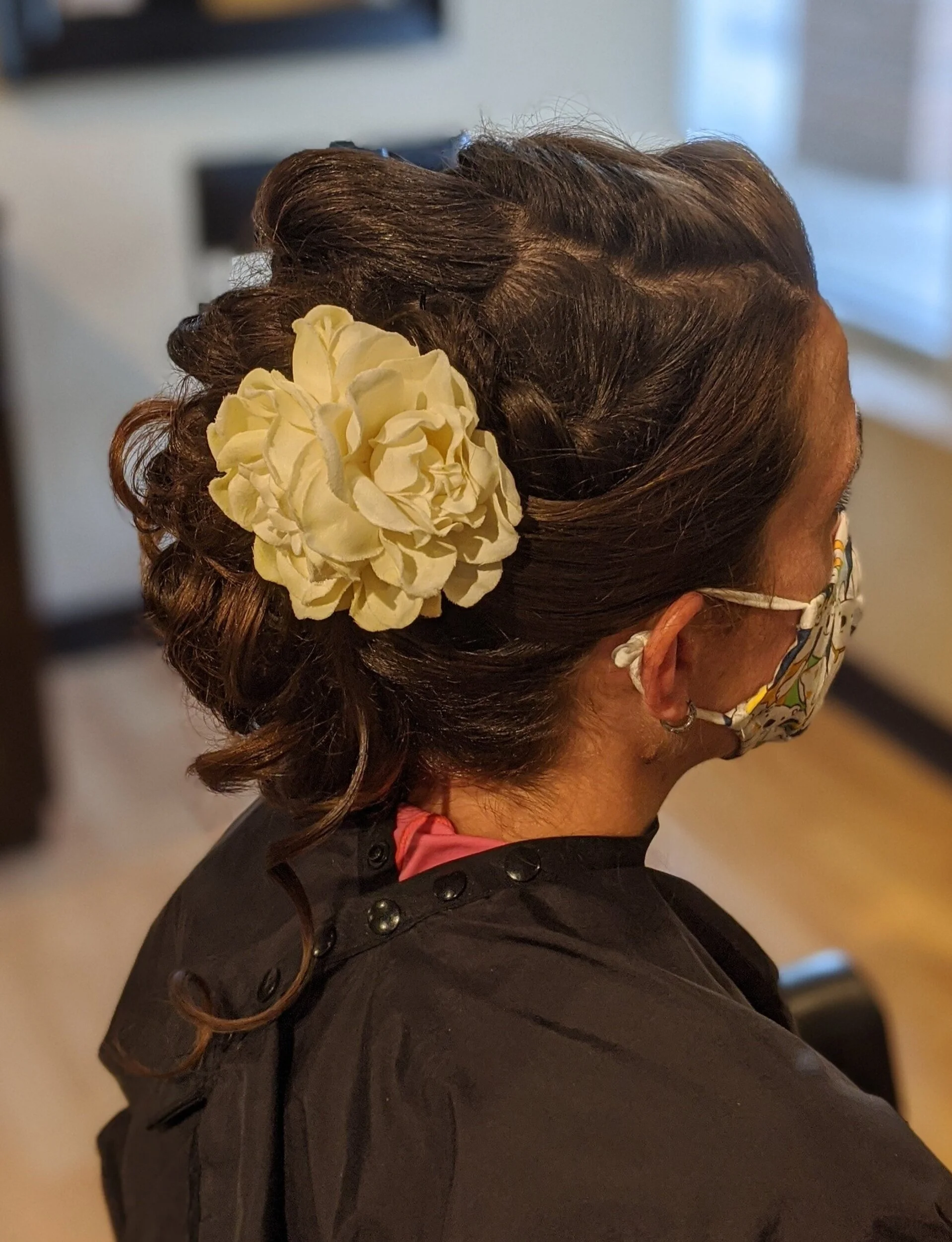 Bridal updo