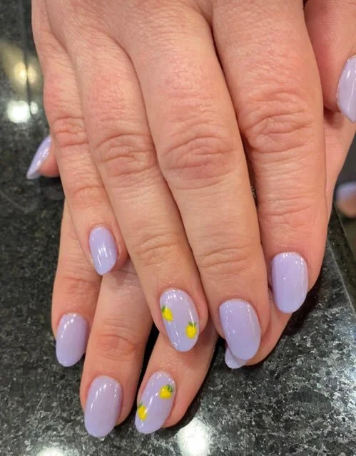 Lemon Nail Design