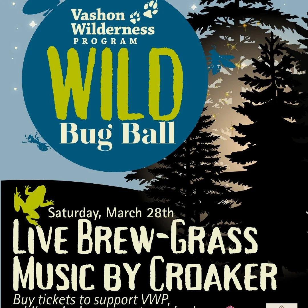Thanks to sponsors @vashonthriftway &amp; @holly.rudd.architecture local Vashon favorite 🐸Croaker🐸 will be playing live at the 🐝Wild Bug Ball🐞, bringing the kind of energy that fills the dance floor and lifts the spirit. Pair that with a deliciou