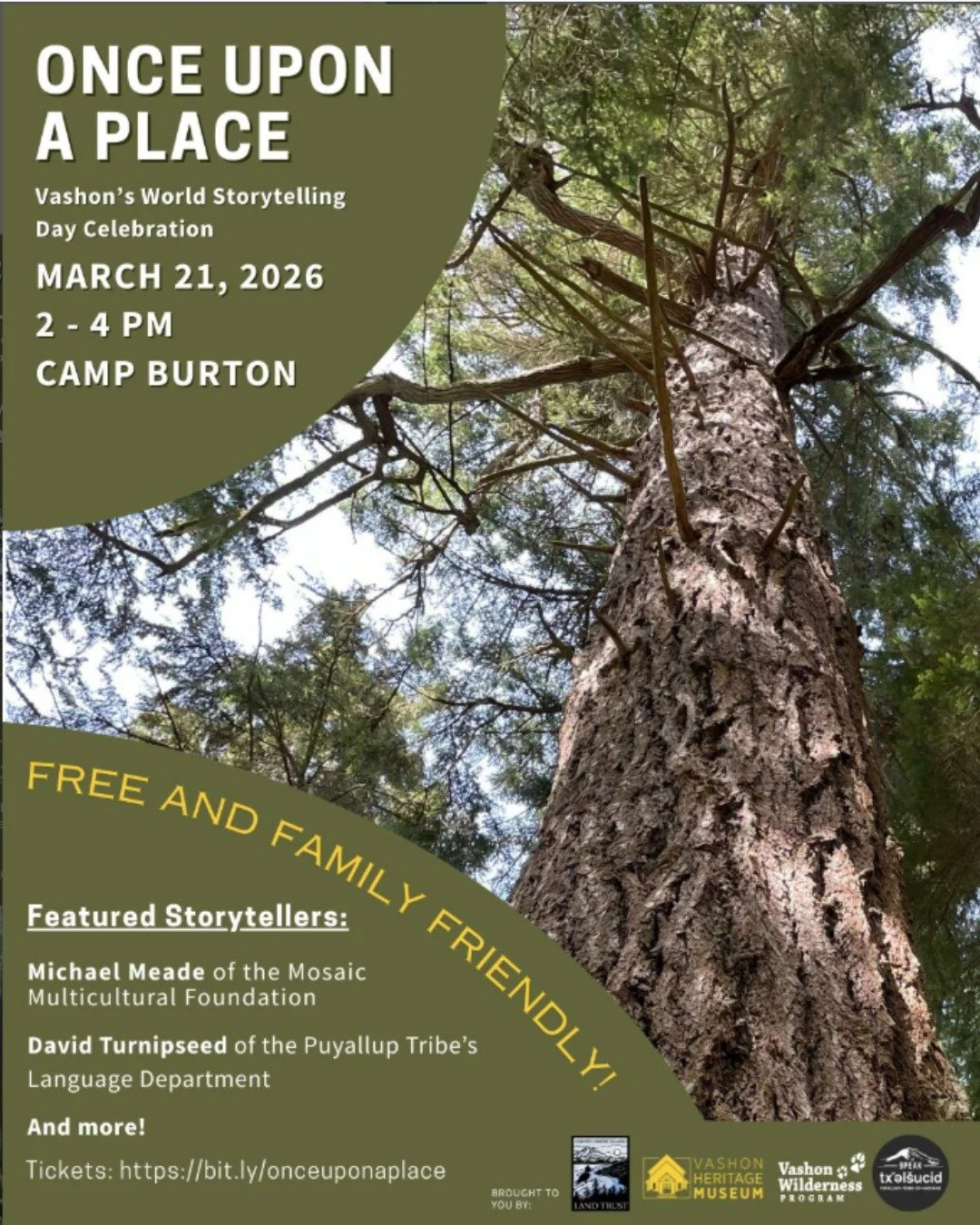 VWP Friends &mdash; don&rsquo;t forget to RSVP for Once Upon a Place happening next weekend, March 21st! 🌲✨

This free, family-friendly gathering will feature place-connected stories from VWP Mentor Jacqui, VWP Founder Stacey Hinden, and many more w