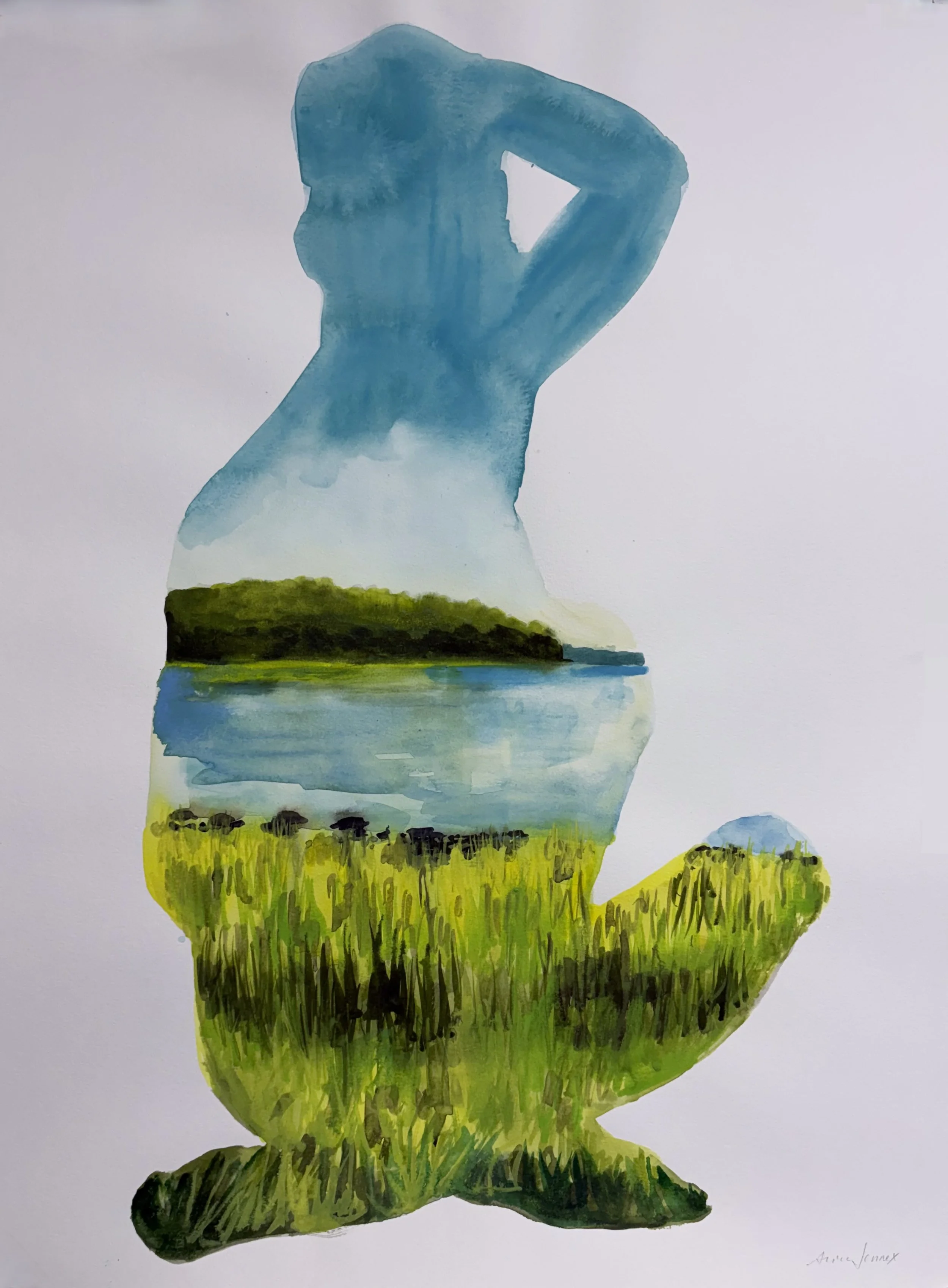 Body Landscape (Grassy Shore)
