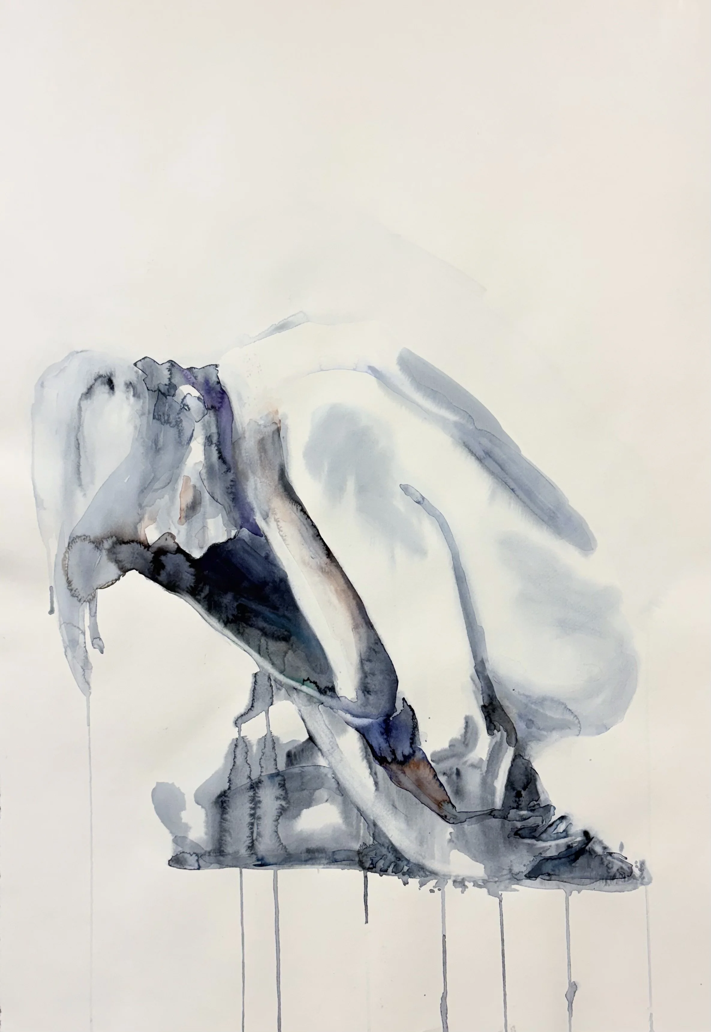 Crouching Figure Looking Down