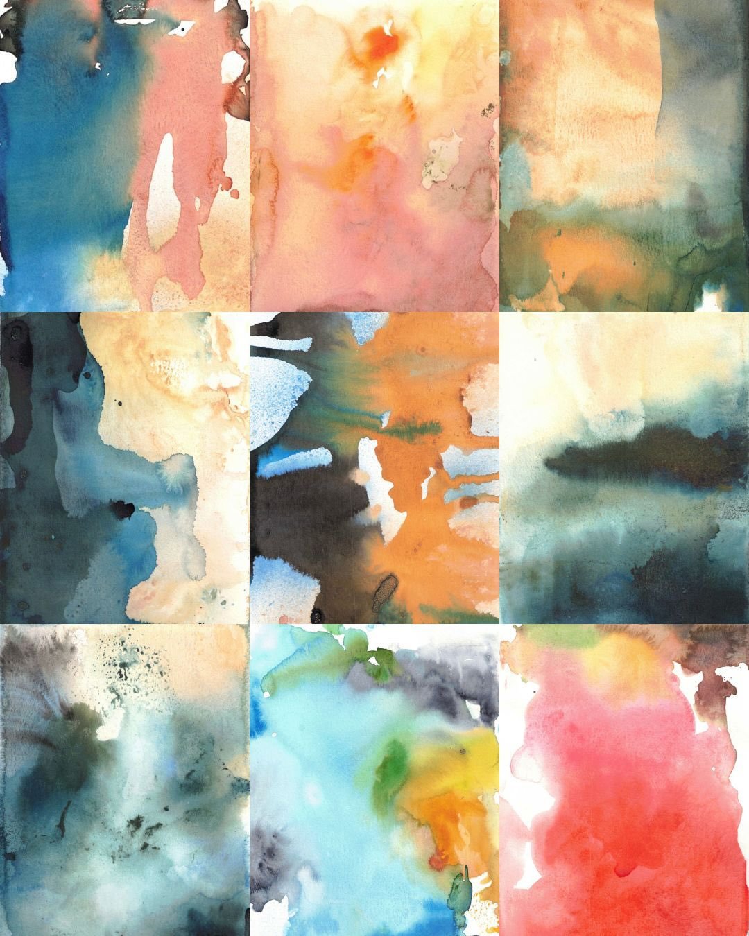 Some recent explorations with watercolour. Playing with application methods and letting the pigments do their thing.
#watercolour #abstractart #paintingprocess #artistsoninstagram #creativepractice