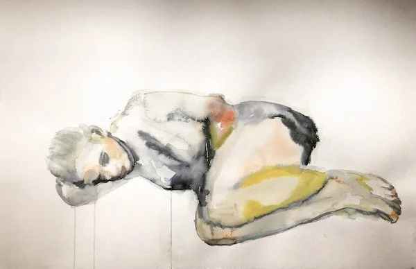  25” × 38” Watercolour on paper.  