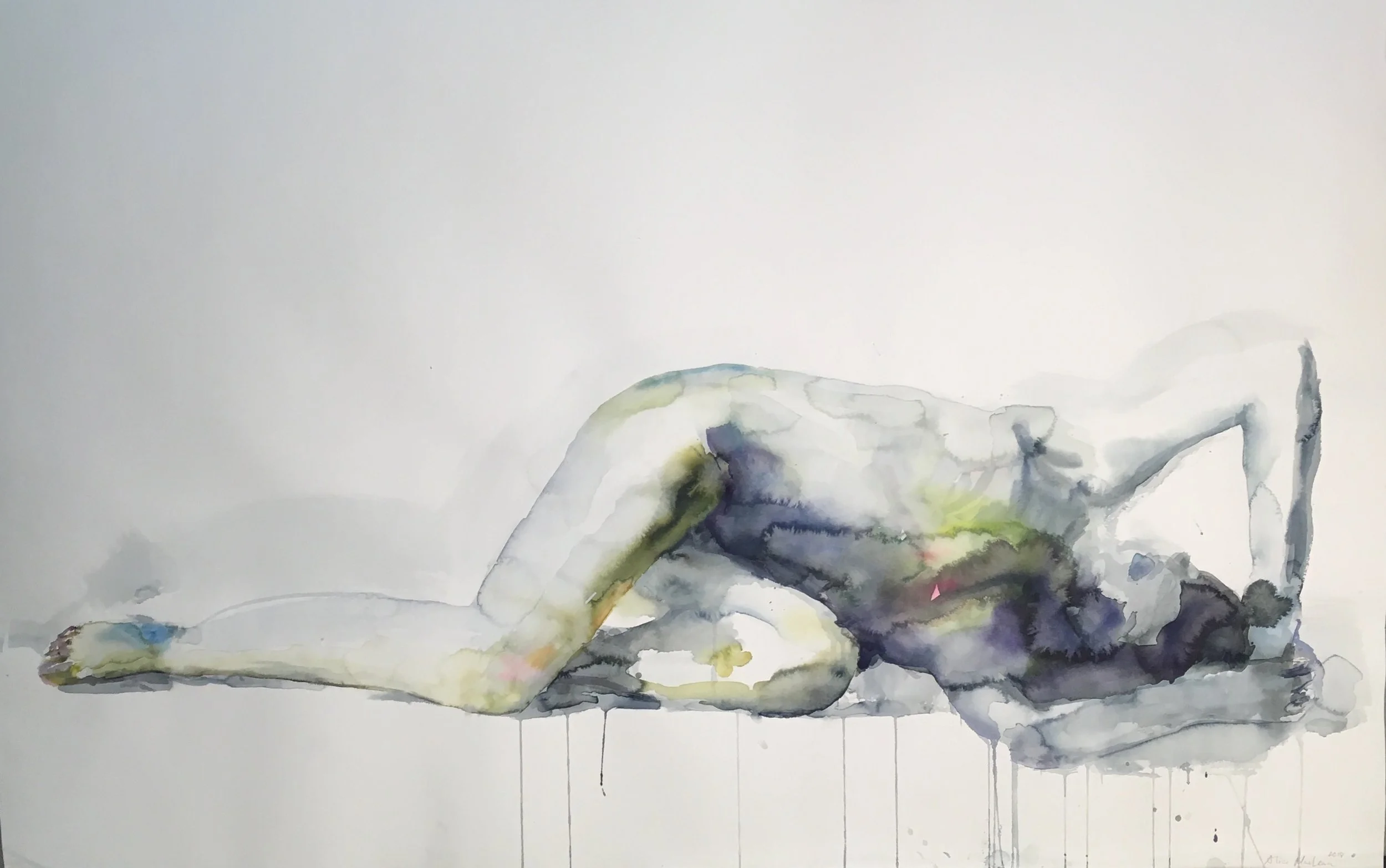  Watercolour on paper, 2018 60 × 48 inch 