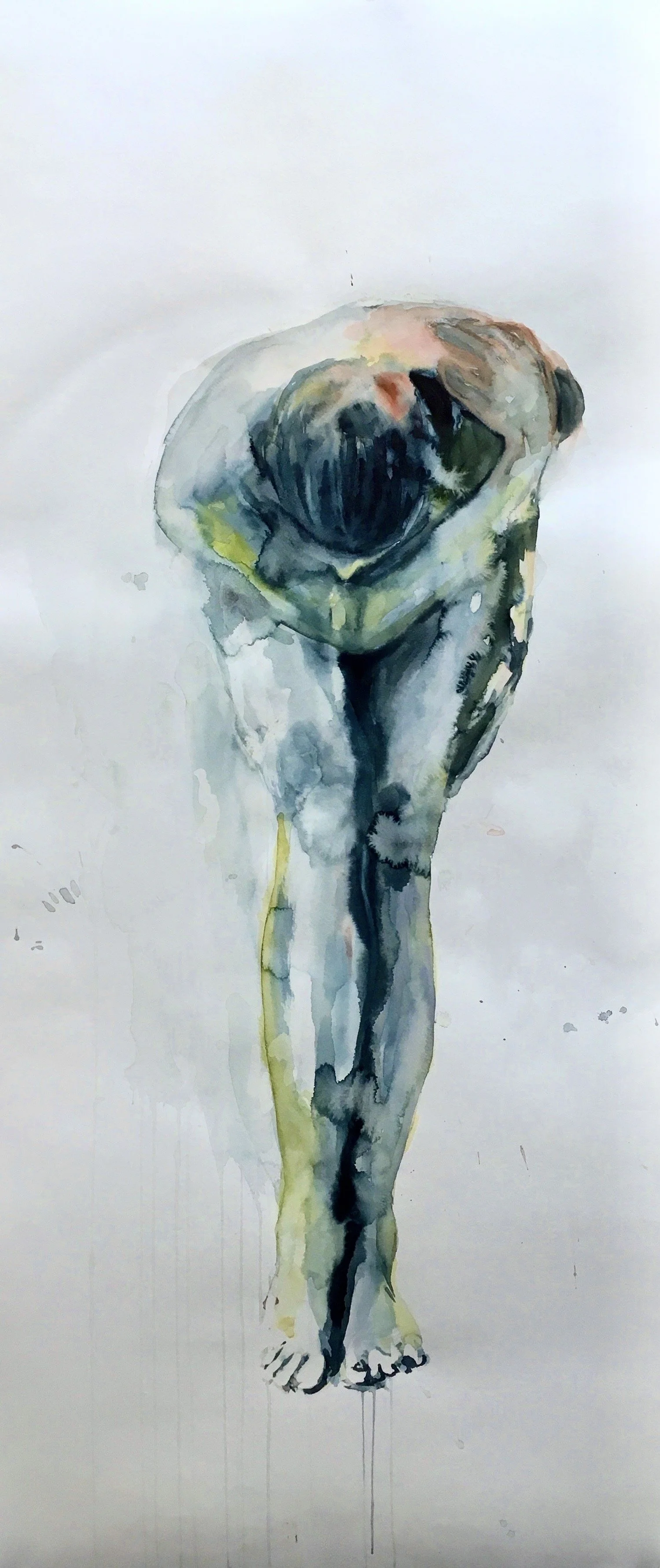  60” x 36” Watercolour on paper.  