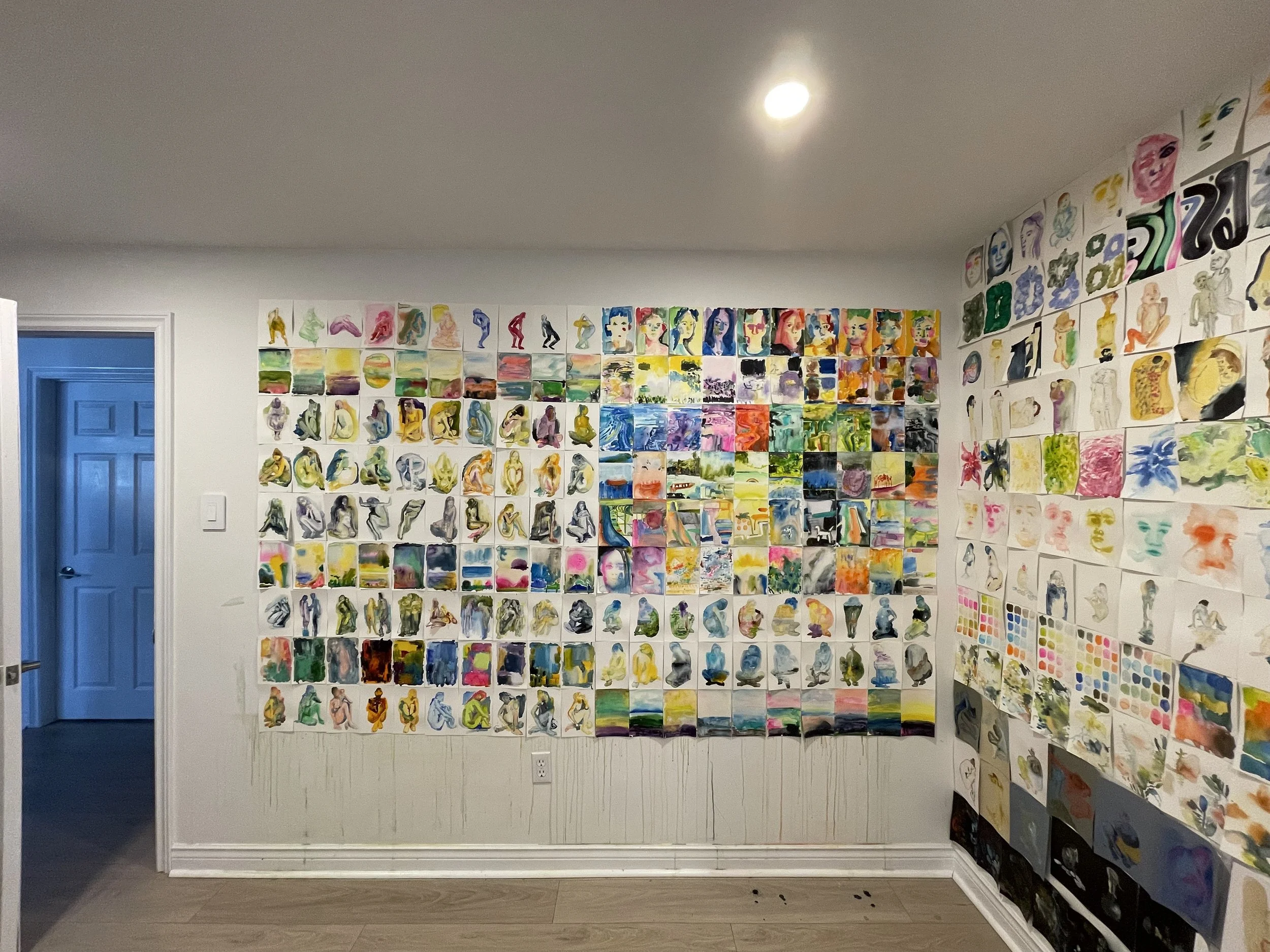  Studio wall studies 
