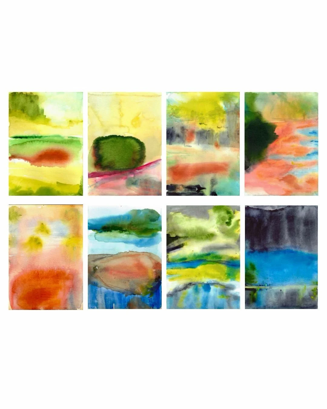 Rinsed. Erased. Reworked. Diving back into these studies, blending past and present, infused with Nova Scotia's palette.
5x7 watercolour on paper.
&mdash; 
#watercolorstudy #contemporarypainting #artprocess #abstractlandscape