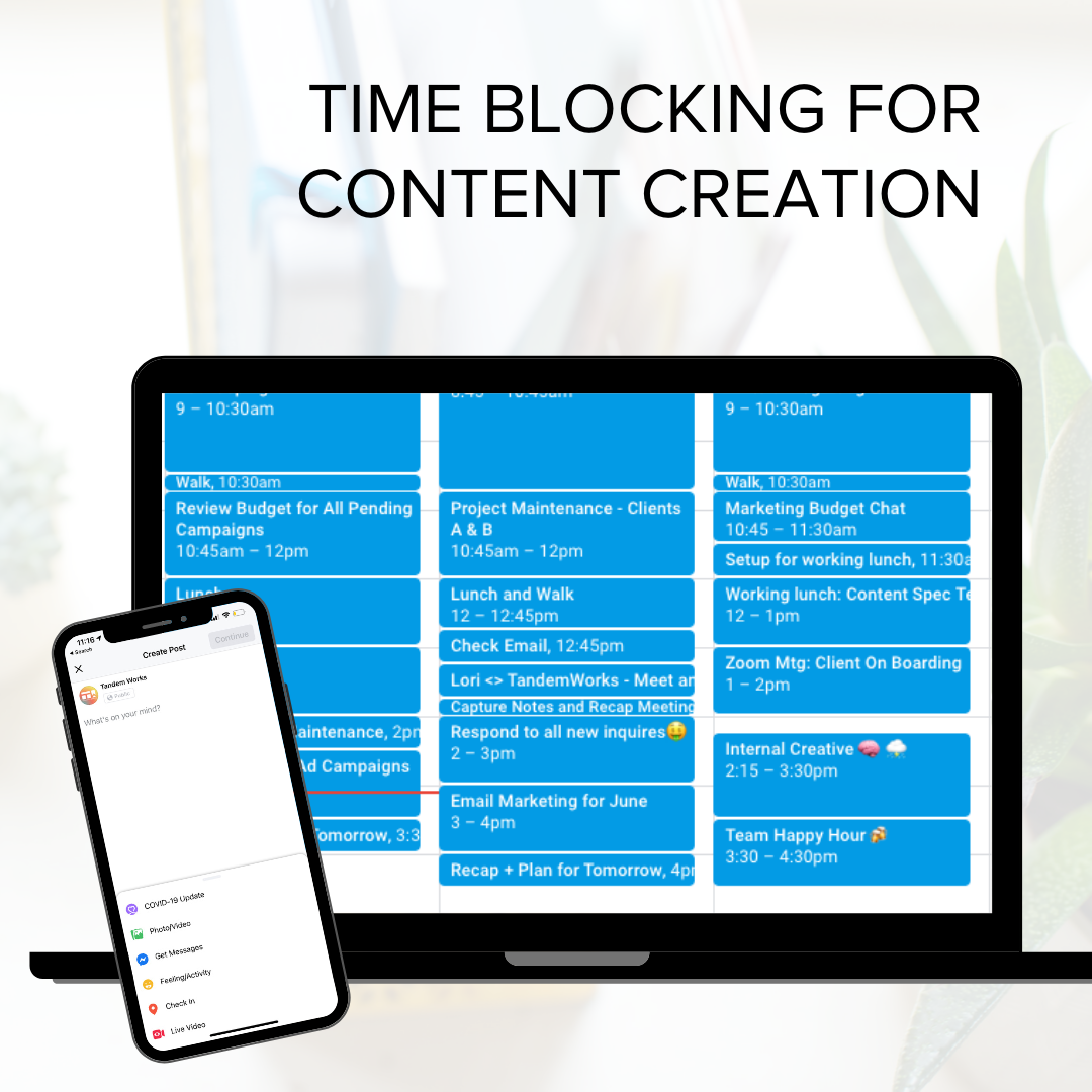 How do I time block my schedule? 