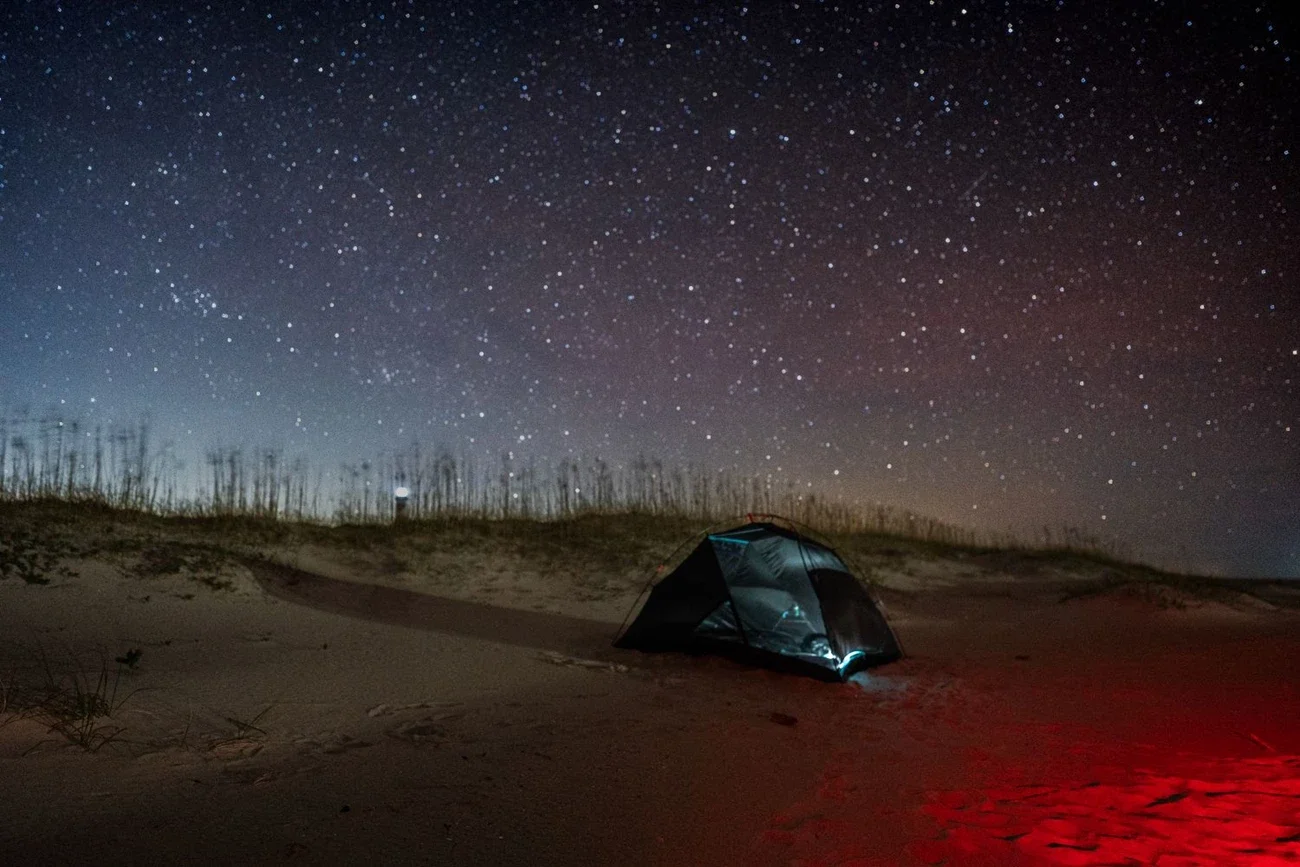 Camping at Cape Lookout National Seashore 