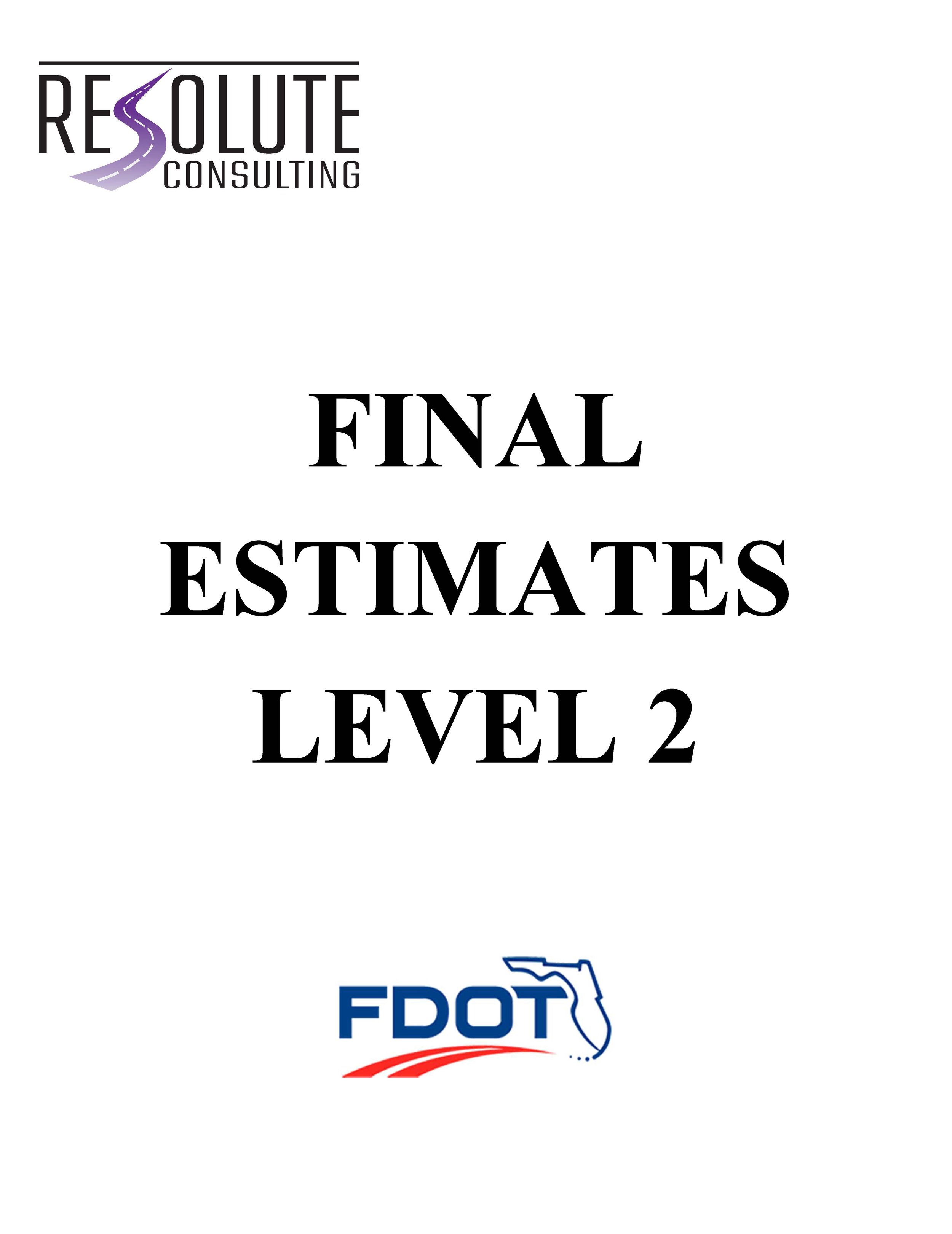 Final Estimates Level 2 - Orlando
