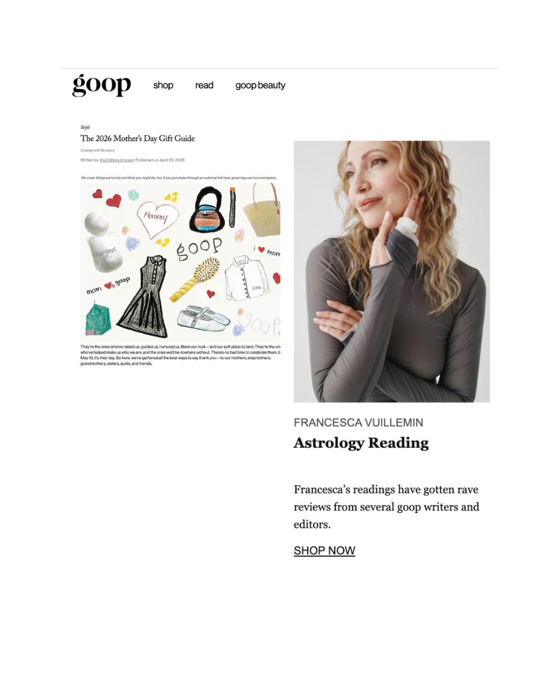 The GOOP 2026 Mother’s Day Gift Guide