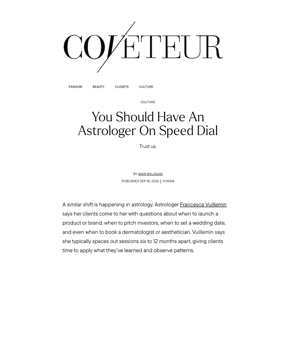 COVETEUR 
