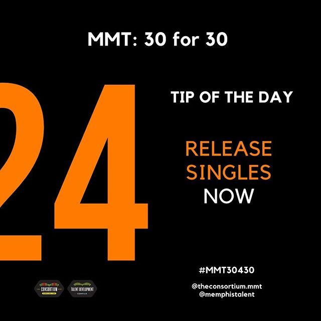 Day 24: Singles, singles, singles....They are really important to be releasing in this time. New music is being released everyday and millions and billions of people are streaming daily. Here are some reasons why they are so vital. &lt;&lt;&lt;&lt; S