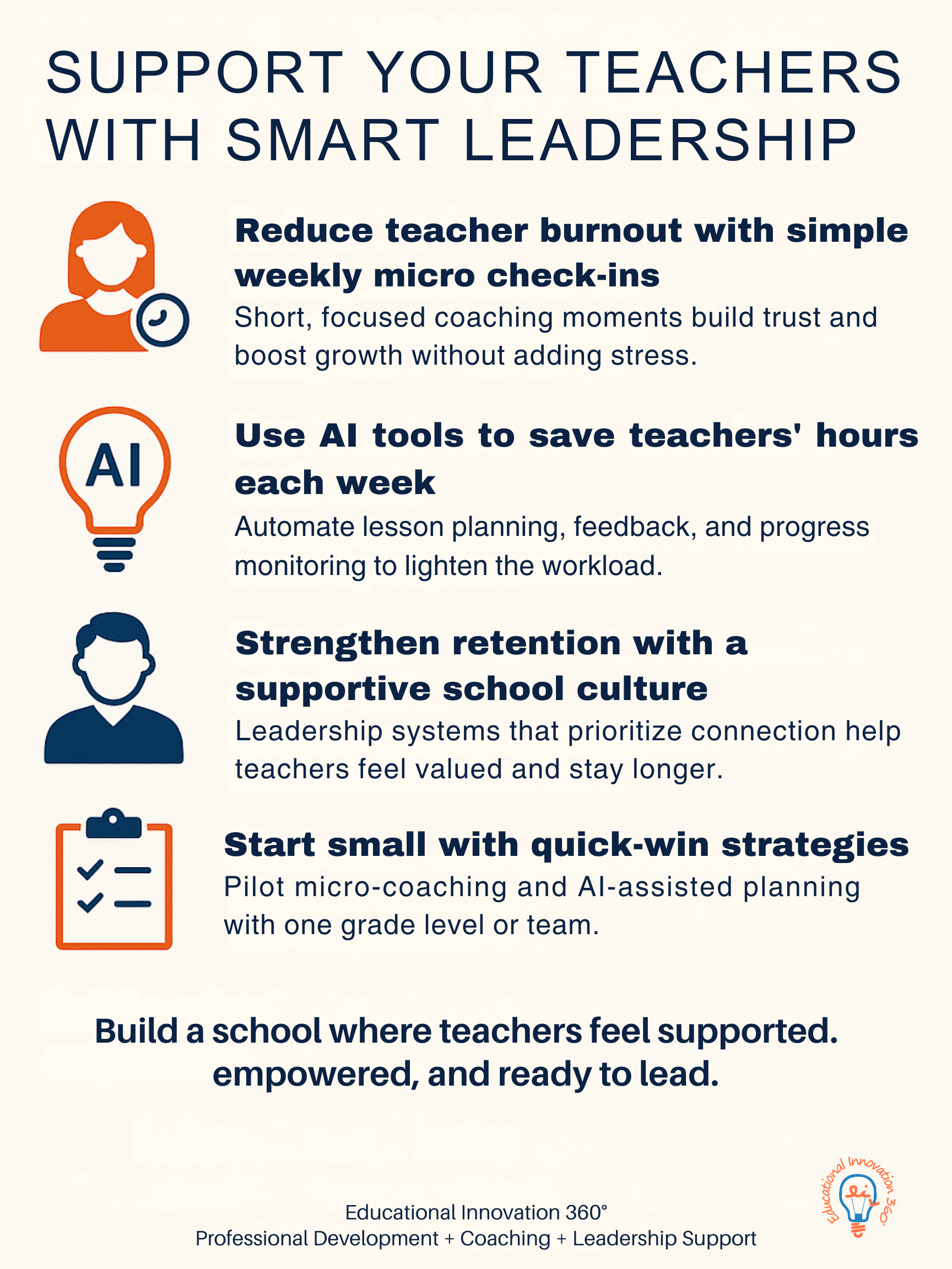 Ei360: Support teachers with Smart Leadership