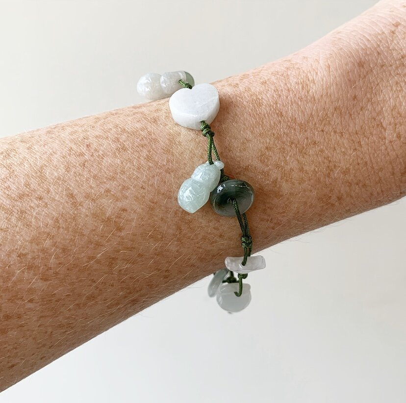 BURMESE JADEITE SUNFLOWER BRACELET — Facets Jewellery
