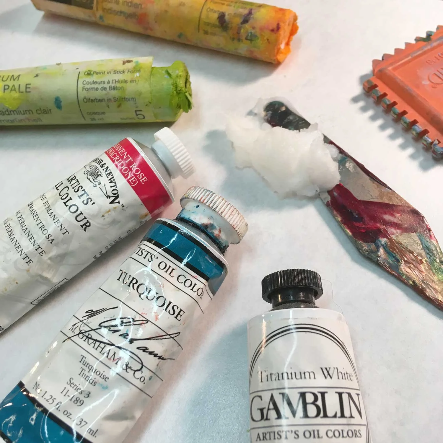 Cold wax painting supplies