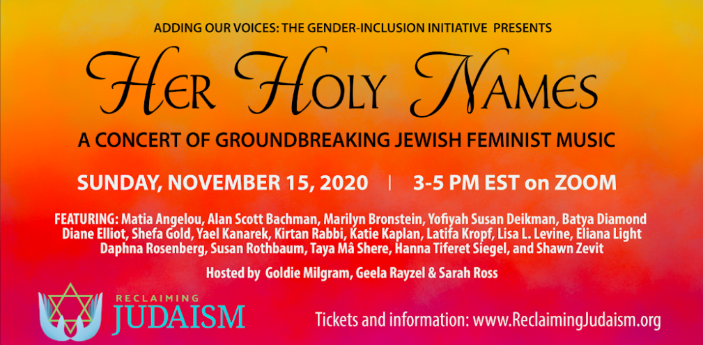 HER HOLY NAMES: A Concert of Groundbreaking Jewish Music