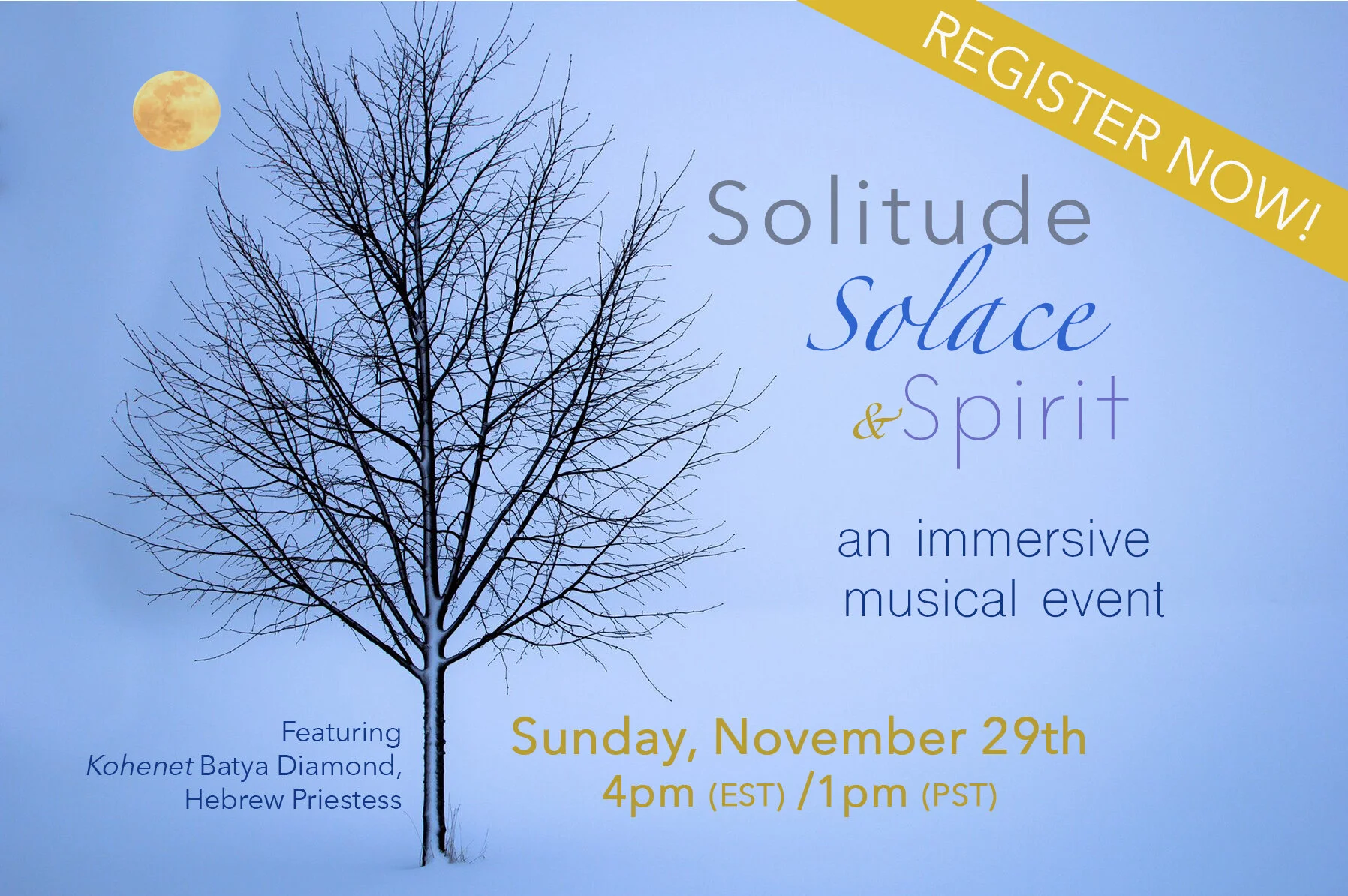 Solitude/Solace/Spirit - an immersive musical event