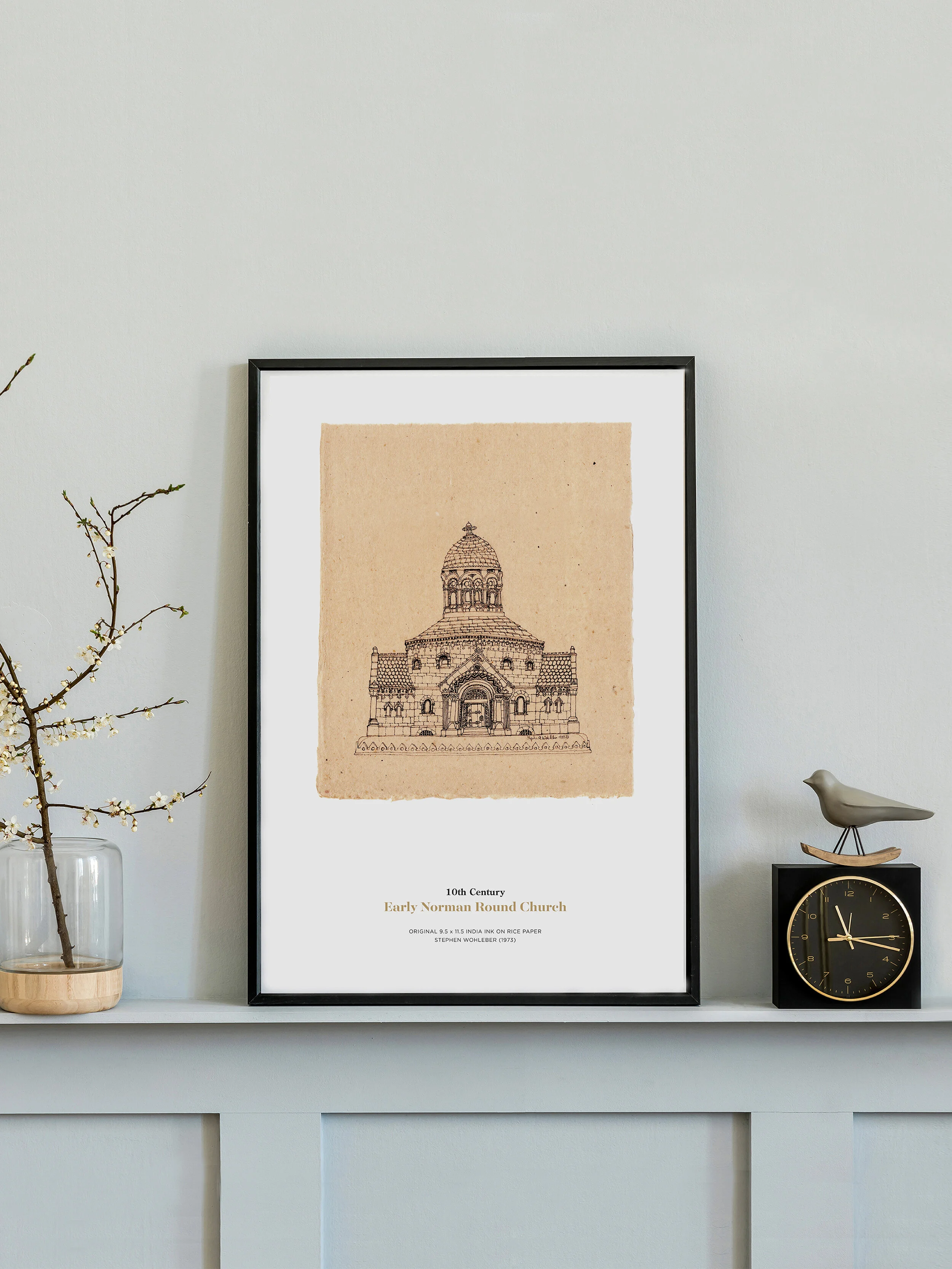 10th Century Print—Early Norman Round Church