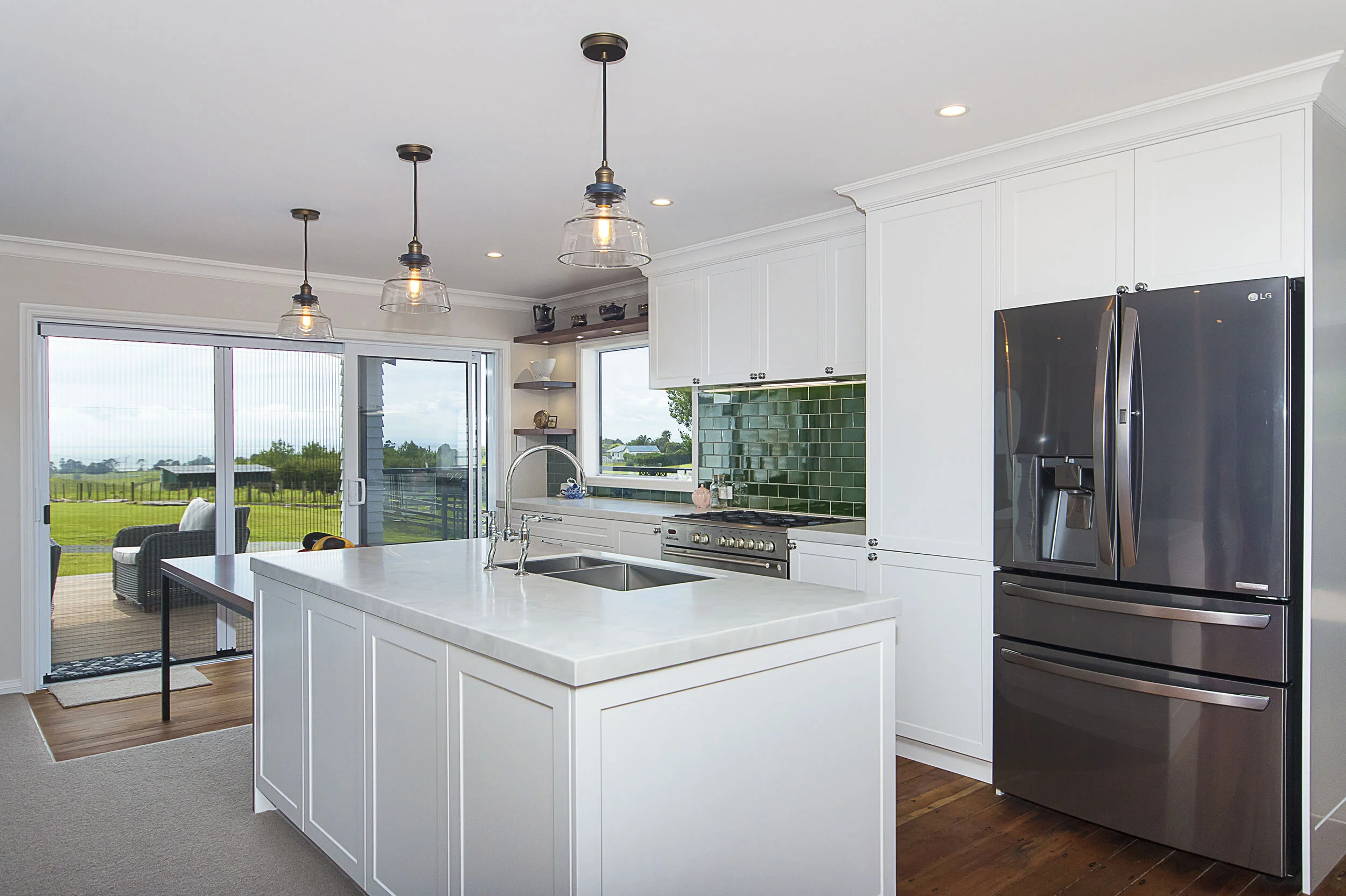 White shaker cabinetry - Kitchen Dynamics