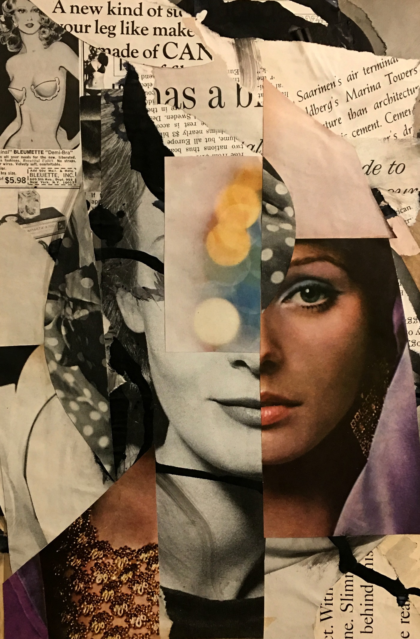 2017-2019 Mixed Media/Collage Portraits Russell C. Smith Mixed Media & Collage Artist