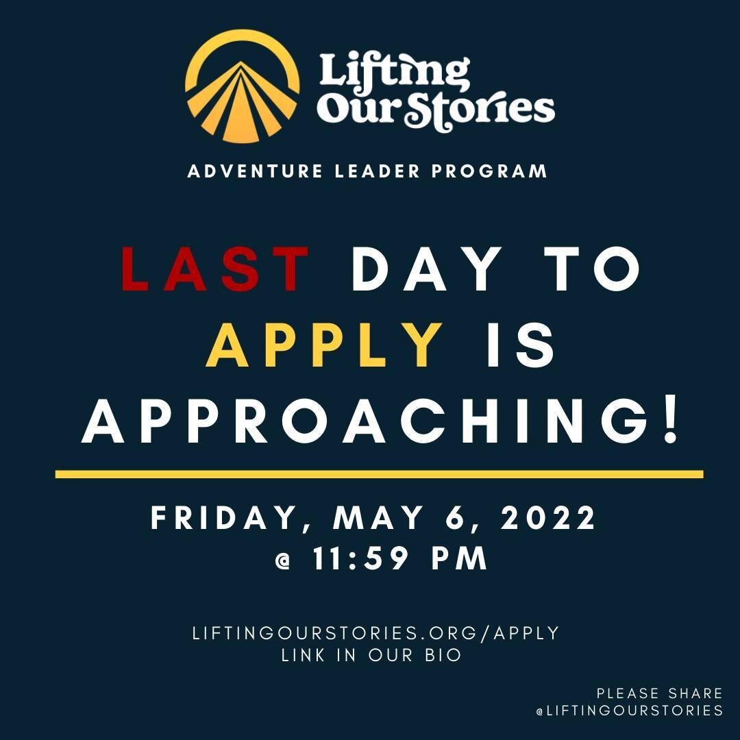 Those who participate in our first Adventure Leader cohort will have the opportunity to design and lead outdoor trips for their peers and community.

Apply today! Link in our bio. (~15 min application process)

#LiftingOurStories #Outdoors #Youth