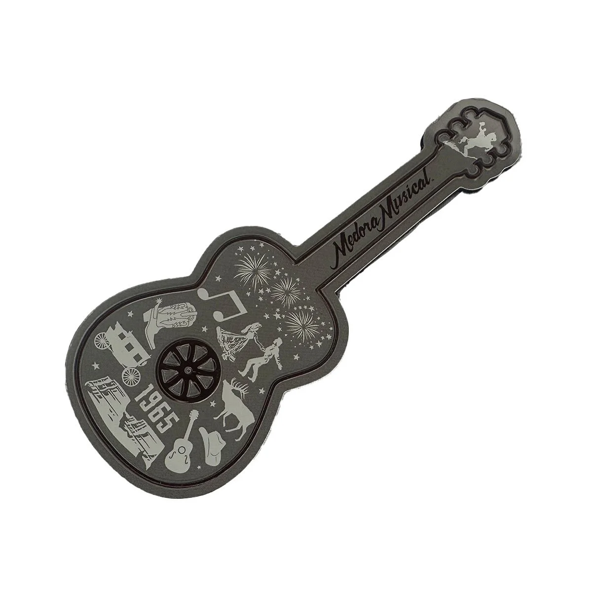 Tin Medora Musical Guitar Magnet