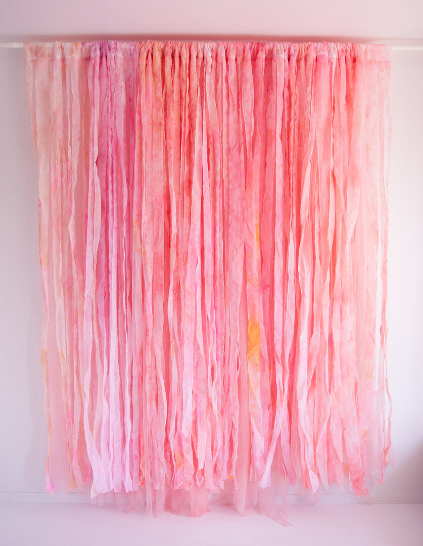  Sweet Flamingo Hand-Dyed Ribbon Tapestries 