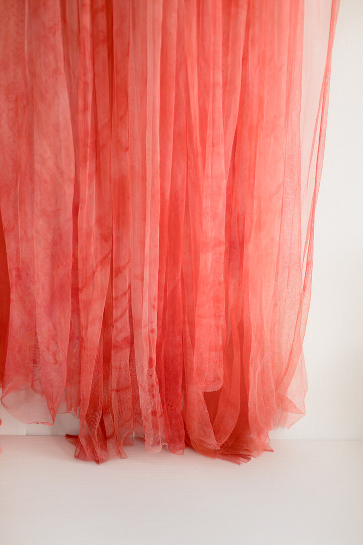  Living Coral Tulle 