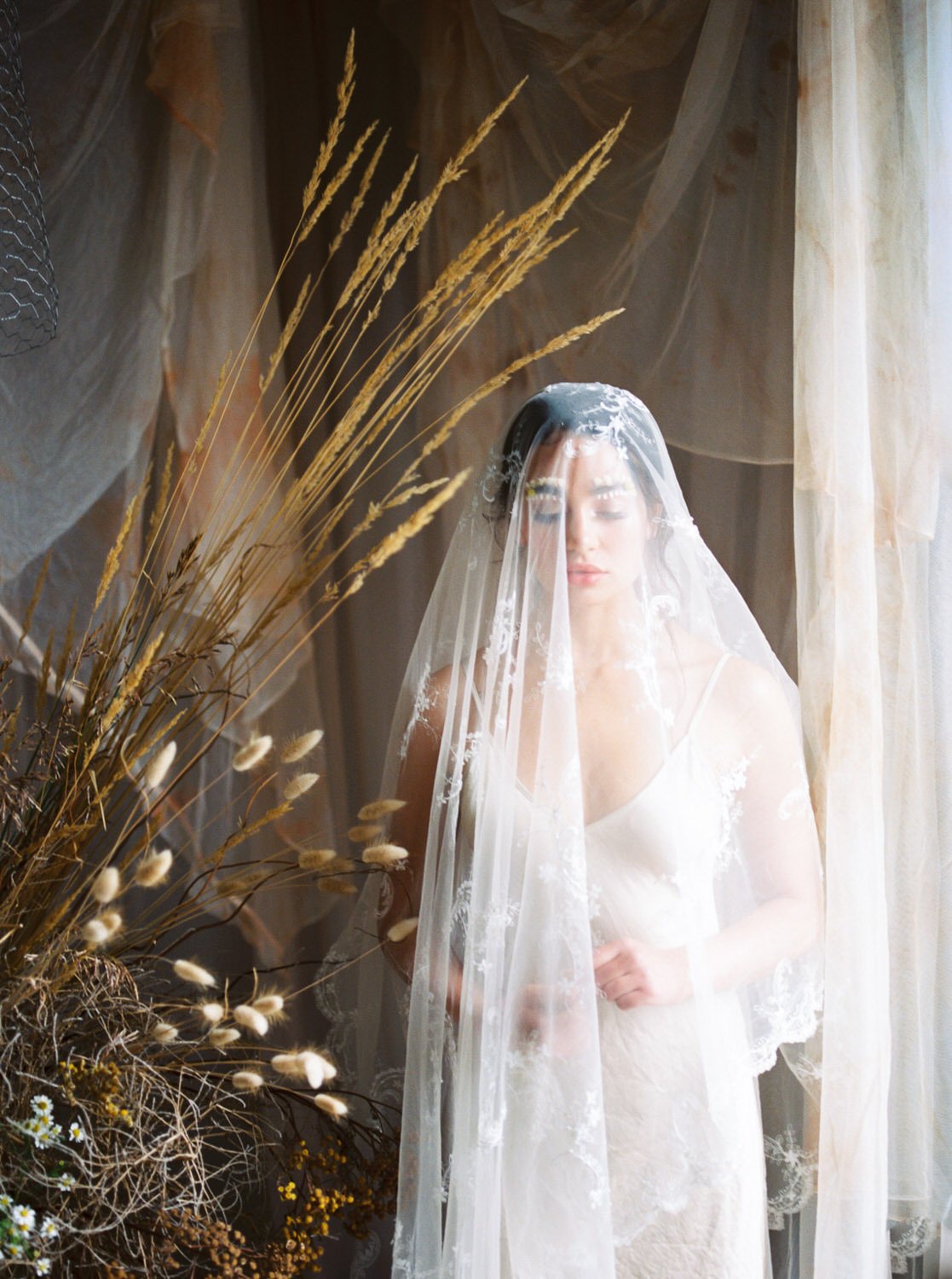  Peach Sorbet Tulle ・  Maricle Kang Photography  ・  Jacqueline Rae  ・  Fall for Florals  