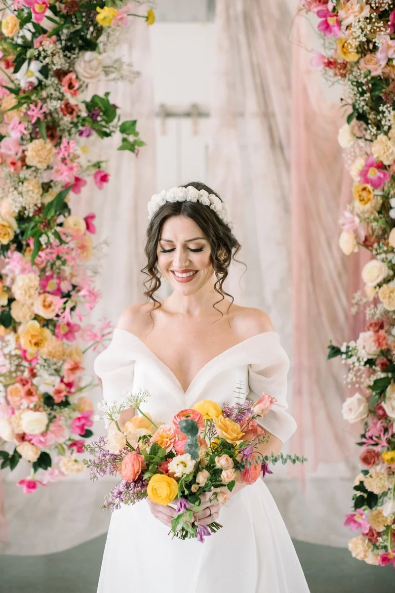 A Custom Spring Backdrop at a Regency Inspired Wedding — The LOVLI ...