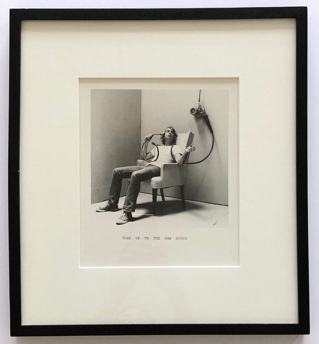Visit us this week at the Felix Art Fair, Room 1102​​​​​​​​
@felixartfair​​​​​​​​
​​​​​​​​
William Wegman​​​​​​​​
Hook Up to the New Sound​​​​​​​​
1971​​​​​​​​
gelatin silver print​​​​​​​​
16 1/4 x 15 inches (framed)​​​​​​​​
​​​​​​​​
#williamwegman #