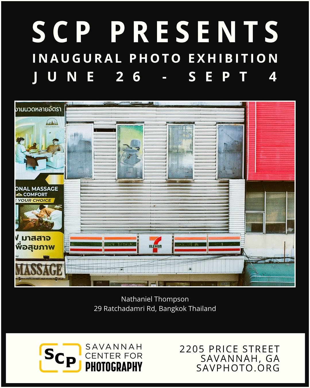 Today is the day for the open house and first exhibition at the @savphoto_org !!

My work 29 Ratchadamri Rd, Bangkok Thailand 
shot this year will be included in the show alongside the photograph of the mineral storage in the Old DuPont Paint Factory