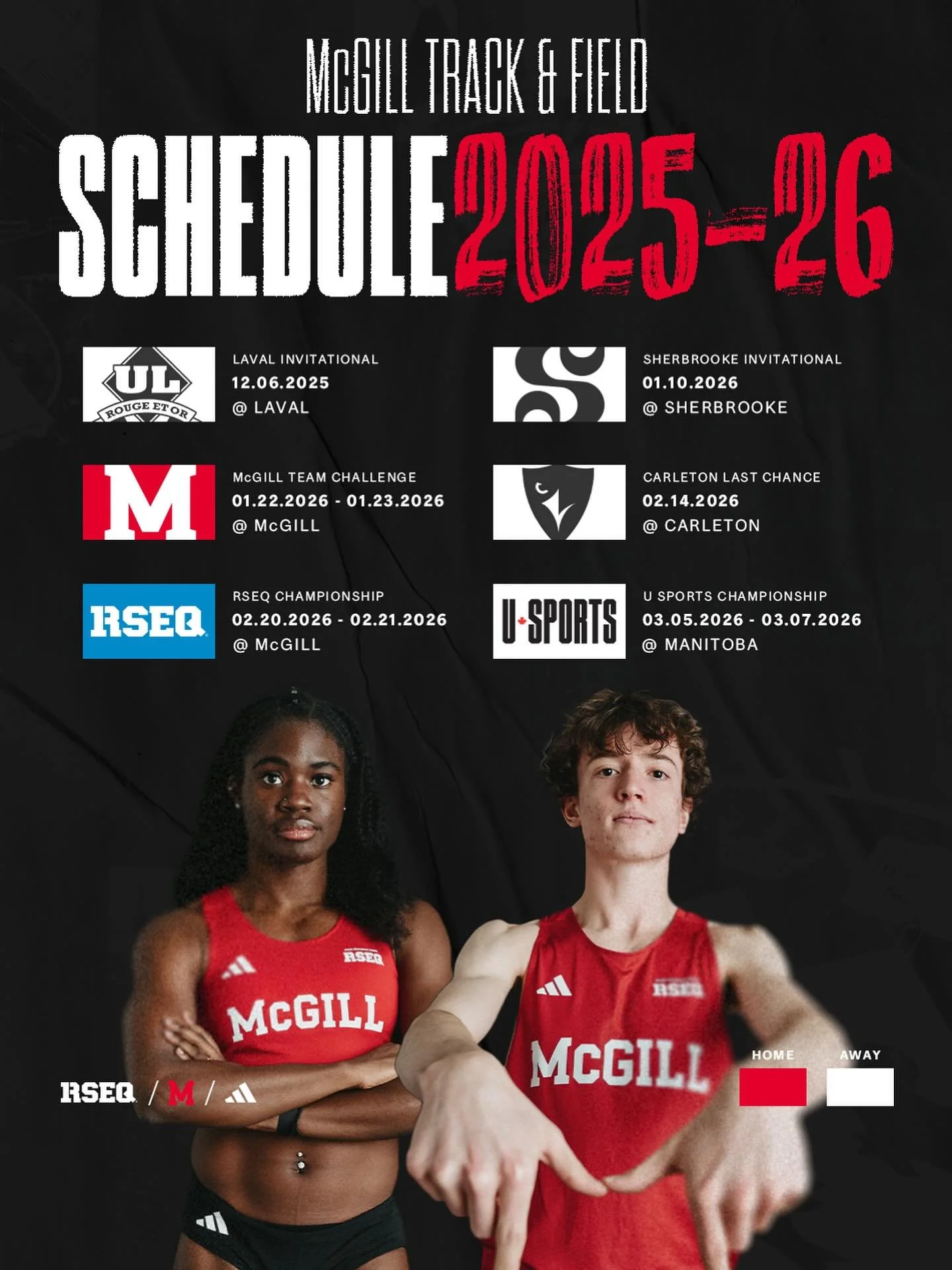 2025-2026 Martlets and Redbirds Track and Field schedule!