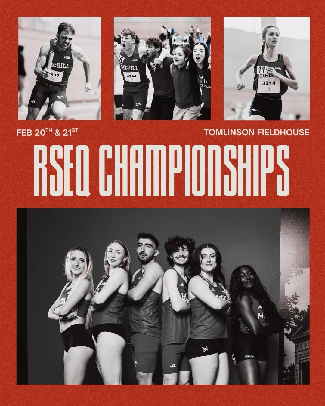 THE FINAL SHOW 🔥🔥🔥

McGill T&amp;F will host their last ever RSEQ championships this weekend,  and are ready to put on the performances of their careers! Come see what we&rsquo;re all about this weekend in Tomlinson FH,  and enjoy a final send off