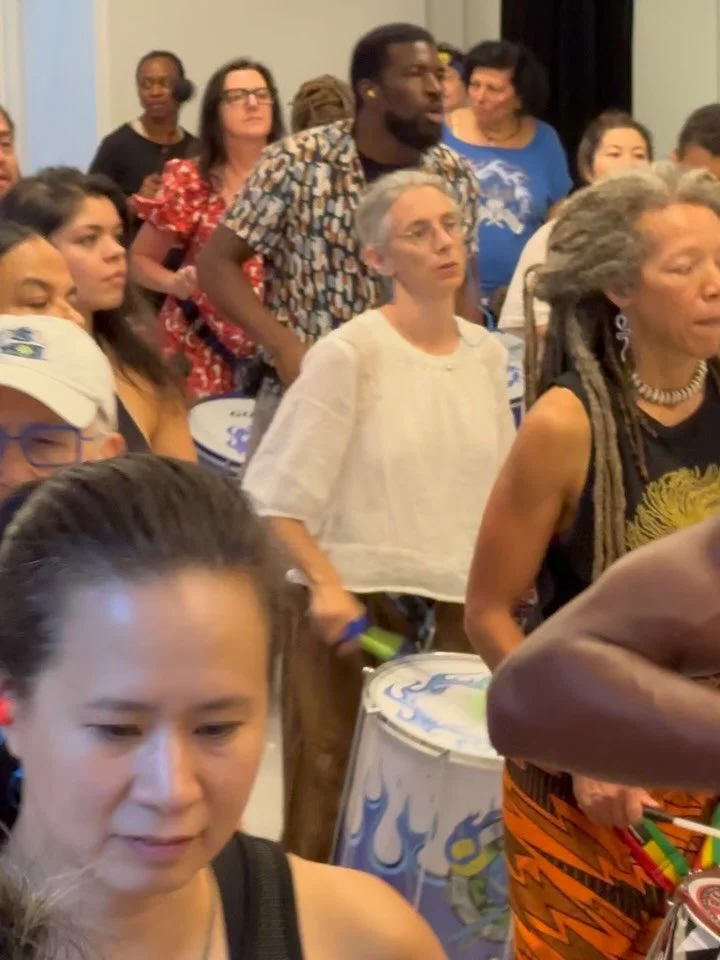 Grateful for my Shaolin tribe for dance, for joy for making music together @xequerenyc ,  @anonadejuana  @_noshi.no_  drumming with @Ile aye . Nothing like art and being together to get through these times. Oh summer! Hang in my peeps, find joy when 